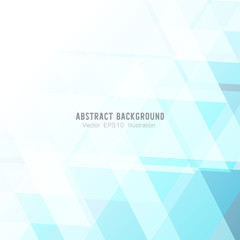 Abstract geometric or isometric white and blue polygon or low poly vector technology business concept background. EPS10 illustration style.