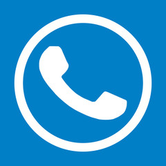 Telefone Círculo Azul