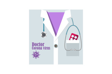 Corona virus doctor, covid 19 doctor and researcher, jpeg file.
