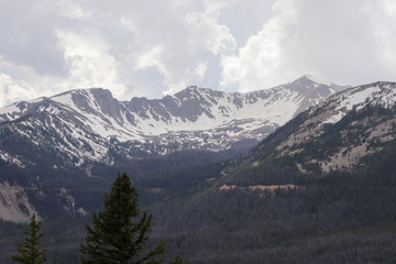 Fototapeta na wymiar A snow covered mountain. High quality photo