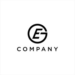 EG GE Letter Logo .  Elegant Geometric Monogram Design in Minimalist Style for Modern Business and Corporate Branding