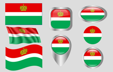 Flag of Kaluga, Russia