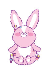 Cute rabbit cartoon vector design