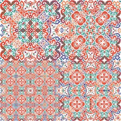 Antique talavera tiles patchworks.