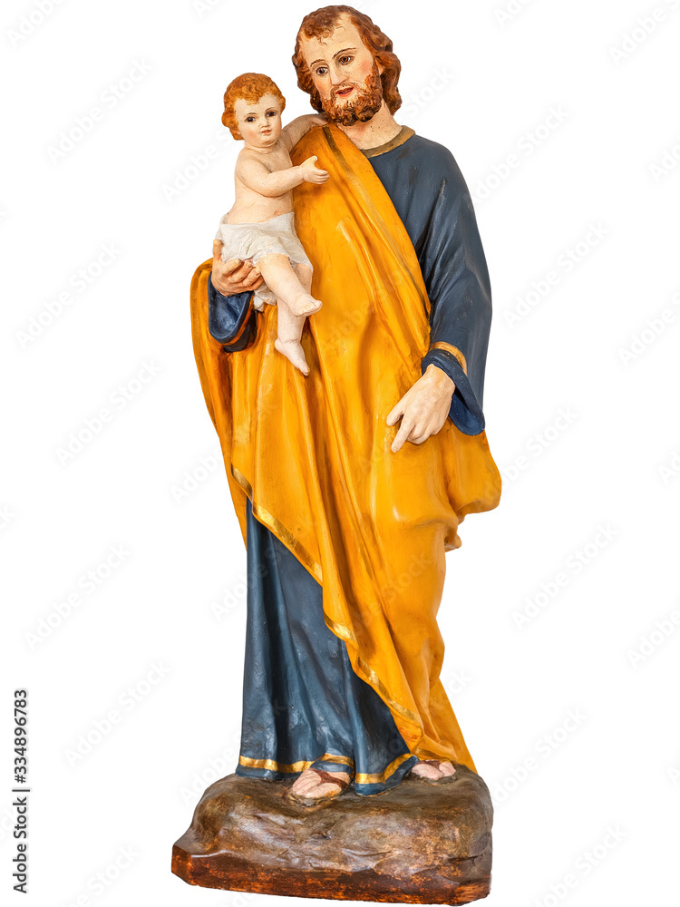 Wall mural Saint Joseph and Baby Jesus