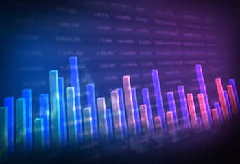 illustration of stock price chart