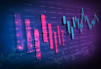 illustration of stock price chart