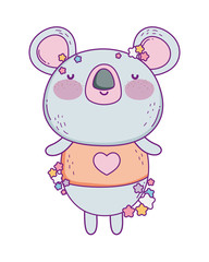 Cute koala cartoon vector design