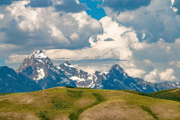 Grand Teton mountain landscape 