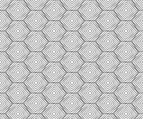 Repeating square in hexagon shape vector pattern 