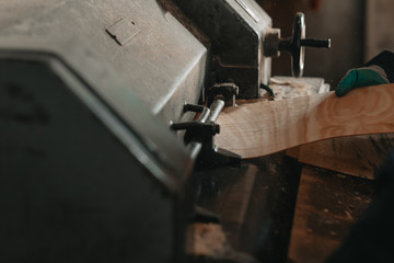 small wooden blanks for the production of wooden boxes at the factory. production of wooden boxes for storing fruits and vegetables. production at the enterprise