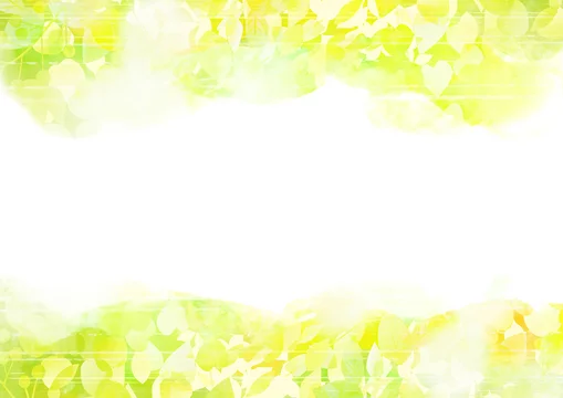 リーフ 葉 葉っぱ 木 樹 新緑 樹木 光 植物 爽やか 背景 風景 Eco エコロジー 環境 初夏 夏 イラスト 素材 木漏れ日 グリーン 枝 木陰 空 若葉 エコロジーイメージ 青葉 文字スペース バックグラウンド 緑 季節