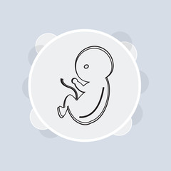 Pregnancy line icon