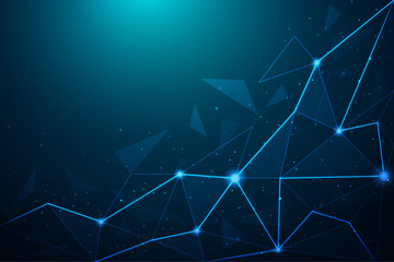 Abstract futuristic background. Dynamic shapes composition