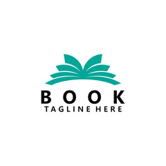 book logo icon vector isolated