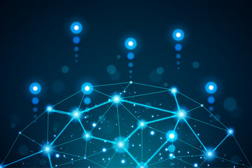 Abstract futuristic background. Dynamic shapes composition