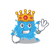 A Wise King of andecovirus mascot design style