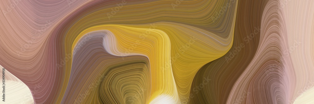 Poster abstract futuristic banner with waves. modern soft swirl waves background illustration with pastel b