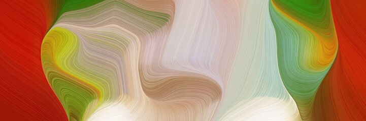 abstract futuristic banner background with ash gray, firebrick and silver color. modern soft curvy waves background design
