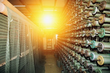 nylon rope factory,Production of nylon thread in a factory