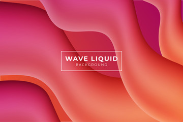 Liquid background. Dynamic shapes composition