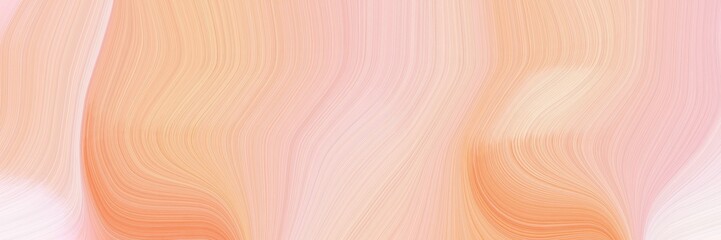abstract creative banner with baby pink, sandy brown and light salmon color. curvy background illustration