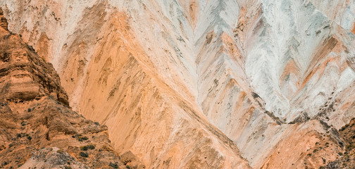 Landscape view of the Danxia red sandstone in the national geopark of ningde, Qinghai, China