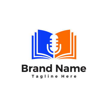 podcast books, learn podcasts, song lyrics - badge sticker logo designs inspiration