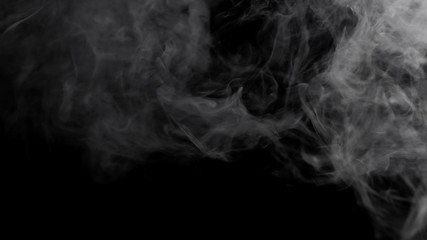 Fog mist haze smoke on black background - obrazy, fototapety, plakaty