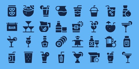 straw icon set