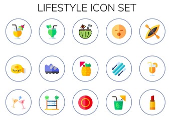 lifestyle icon set