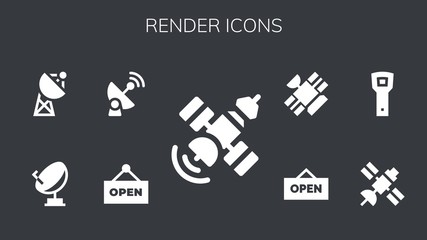render icon set