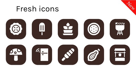 Modern Simple Set of fresh Vector filled Icons