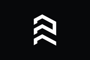 Minimal elegant monogram art logo. Outstanding professional trendy awesome artistic R initial based Alphabet icon logo. Premium Business logo White color on black background