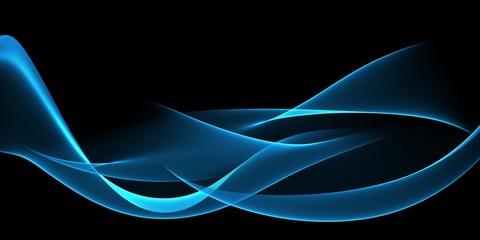 Color light blue abstract waves design