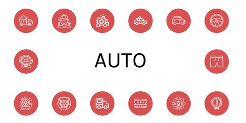 auto icon set