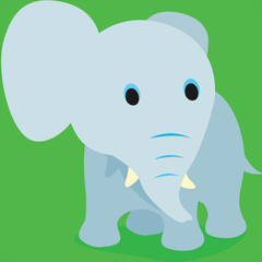 Elephant cartoon Print