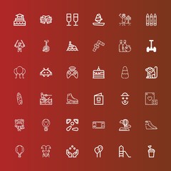 Editable 36 fun icons for web and mobile