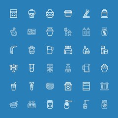 Editable 36 jar icons for web and mobile