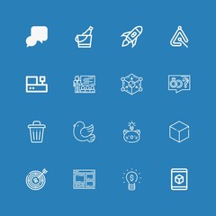 Editable 16 idea icons for web and mobile