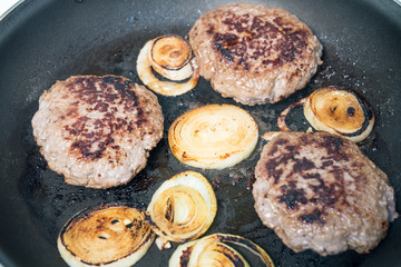 an ingredients burger