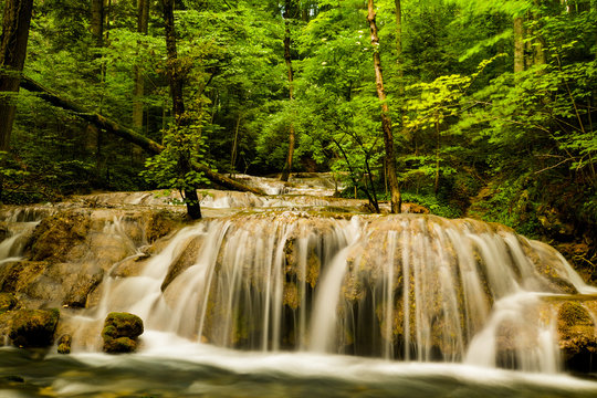Bei-Eye Waterfall in Cheile Nerei-Beusnita National Park.