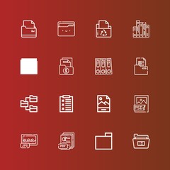 Editable 16 doc icons for web and mobile