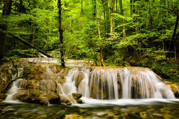 Bei-Eye Waterfall in Cheile Nerei-Beusnita National Park.