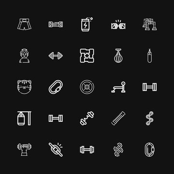 Editable 25 strength icons for web and mobile