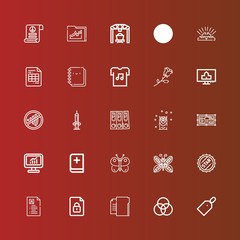 Editable 25 template icons for web and mobile