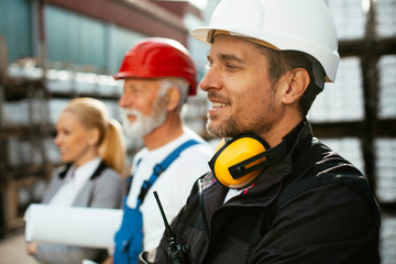 Portrait of worker in factory	