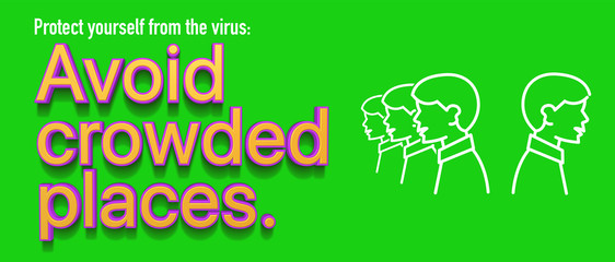 Messages on steps to prevent the spread of the coronavirus disease. Quarantine messages across the globe to fight COVID-19 pandemic. Protect yourself from the virus. 3D rendering. 3D illustration.