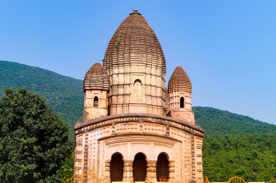 Rasmandir or the temple of Lord Krishna at Garpanchkot, Purulia West Bengal India