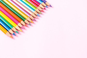 color pencil with copy space